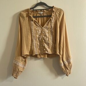 American Eagle Embroidered Top